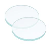 Operitacx 2 Piezas Cubierta Resistente a Rayaduras Redonda de Vidrio Templado , y 76mm , Accesorio para Medidor de Agua para Aplicaciones Comerciales Requisitos Empresariales