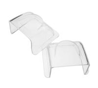 Operitacx 2 Piezas Cubierta Transparente de PVC para Lector de Acceso, | Uso en Entradas de Edificios, Visión Clara de Pantalla, Sensibilidad Táctil Mantenida, Color Blanco