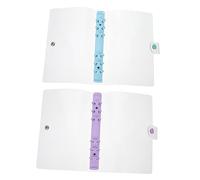 Operitacx 2 piezas de Cuaderno de Anillas Transparente Funda Desmontable para Notebook para Oficina y Escuela