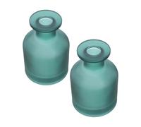 Operitacx 2 Piezas Difusor Aceites Esenciales de Vidrio Verde 130ml para Dormitorio, Botella Cilíndrica Recargable para Proyectos DIY de Aromaterapia