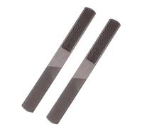 Operitacx 2 piezas Escofinas al para Carpintería Herramientas para Tallado y Desbaste de Madera Escofina Plana y Redonda Multiusos