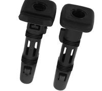 Operitacx 2 Piezas Inserto Guía de Reposacabezas para Asiento de Coche Tipo B de Plástico Negro Bloqueo Ajustable de 12.7mm para Mayor Comodidad Interior del Vehículo