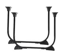 Operitacx 2 Piezas Marco De Mesa Plegable Pata De La Mesa Horquilla Pararse Piernas Patas De Los Muebles Muebles Patas De Horquilla Plegables Piernas para Plegable Negro Gel De Sílice
