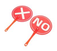 Operitacx 2 Piezas Paddles Interactivos de Respuesta No para Aula de Inglés de Enseñanza para Desarrollo de Habilidades de Educación Infantil