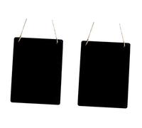 Operitacx 2 Piezas Pizarra Colgante de Madera Doble Cara Tablero Pequeño para Escritura y Decoración y Oficina para Mensajes y Avisos