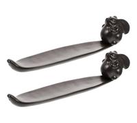 Operitacx 2 Piezas Porta Varillas de Incienso de Cerámica Diseño Retro de Conejo para Hogar, Soporte Decorativo para Purificar el Aire y Relajación en Yoga