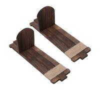 Operitacx 2 Piezas Portavelas Rústico de Madera Accesorios Completos | Diseño Vintage Estilo Casa de Campo, Fácil Instalación Ganchos Preinstalados, Adecuado para Baño y Decoración