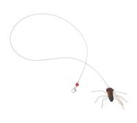 Operitacx 2 Piezas Recambio Cabeza de Insecto para Juguete Interactivo de Gato Cuerda Larga y Plástico, Estimula Instintos de Caza para Entretenimiento en Interiores