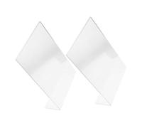 Operitacx 2 Piezas Soporte Acrílico Transparente para Tablero de y Escritura Diseño Soporte Inclinado para Escritorio de Práctico y Compacto