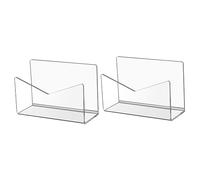 Operitacx 2 Piezas Soporte de Acrílico Transparente para Correspondencia Organizador de Archivos de Oficina Estante de Almacenamiento de Cartas y Sobres Diseño Compacto y Práctico para