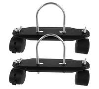 Operitacx 2 Piezas Soportes de Ruedas Giratorias para Calentadores de Aceite Base de Polea Móvil con Soporte Estable para Radiadores Eléctricos Instalación Fácil y Movilidad Suave para