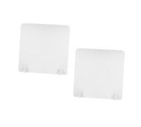 Operitacx 2 Piezas Tablero de Partición Aislante para Escritorio Mampara de Protección contra Estornudos para Oficina y Escuela Material Seguro y Resistente Roturas