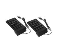 Operitacx 2 Piezas Teclado Portátil de Teclas USB Teclado Externo para Computadora Portátil para Contabilidad Financiera Unidades y PC