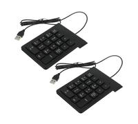 Operitacx 2 Piezas Teclado USB Compacto de Teclas Portátil y Duradero para Contabilidad Bancaria Compatible con Laptop y PC de Escritorio Conexión Fiable para Oficina Financiera