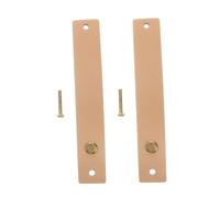 Operitacx 2 Piezas Tiradores de Minimalistas para Armarios Manijas de Muebles Hechas Mano Acabado Natural para Cocinas y Baños