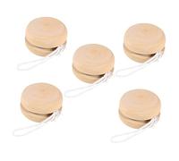 Operitacx 2 Series Bolas De Madera para Pintar Juguetes DIY De Graffiti Bolas De Yo Yo Sin Pintar Decoración para Manualidades Y Accesorios 5 Piezas X 2