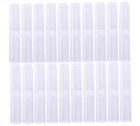 Operitacx 20 Piezas Caja Transparente para Bolígrafos Práctica Estuche Rígido para Almacenamiento Individual de Lápices Organizador Portátil para Oficina y Eventos