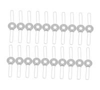 Operitacx 20 piezas Clips de para Pantalla Lámpara Diseño de Doble Horquilla para Fijación Estable Accesorios DIY para Pantallas de Lámparas de Techo y Mesa