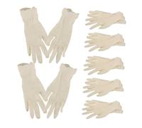 Operitacx 20 Piezas Guantes Desechables de Látex para Guantes de Limpieza de Pequeño Material de Alimenticio Protección para Cocina y Comida