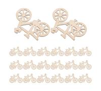 Operitacx 20 Piezas Parches de Madera Forma de Bicicleta para Manualidades, Ligeros y Compatibles Acrílicos y Acuarelas, Ideales para Decorar Cafés y Espacios al Aire Libre