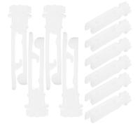 Operitacx 20 Piezas Poleas de Color Claro para Cortinas Verticales, Rodillos para Riel de Cortina Gancho, Accesorios para Estores y Persianas, Repuesto Práctico para Hogar y Oficina