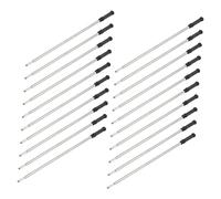 Operitacx 20 piezas Recambios Bolígrafo Metálicos Punta Fina Recarga Compatible Cross Escritura y Flujo Uniforme para