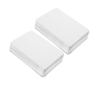 Operitacx 200 Piezas Tarjetas de Negocio Metálicas Aleación de Aluminio para Sublimación Grosor Blancas para Transferencia por Prensa Térmica Diy Impresión Color Uso Personal y Profesional