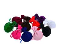 Operitacx 20piezas Bolsa de Joyería Forma Cordón de Bolsas de Almacenamiento de Franela para Joyas Dulces y Juguetes Pequeños Colores Surtidos Color Aleatorio