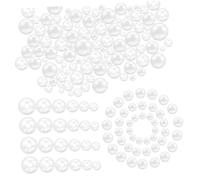 Operitacx 2205 Piezas Perlas Artificiales con Agujero para Bisutería Bolas Redondas Variadas Perlas Sueltas para Collares Pulseras Manualidades Decoración