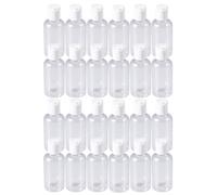 Operitacx 24 Piezas Botellas de Viaje Rellenables para Champú y Crema Solar Envases de Resistente al Desgaste Fáciles de Transportar para Actividades al Aire Color Aleatorio