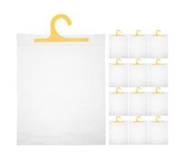 Operitacx 25 organizadores Colgantes Transparentes para Aula, Bolsas de Almacenamiento de PE autosellantes con Gancho, Bolsas Transparentes para Material Escolar para bibliotecas estudiantiles