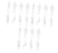 Operitacx 25 Piezas Figuras de Personas Miniatura para Arquitectónicos y Psicológicos Estatuas Realistas DIY Escala Detallada la Creatividad Imaginativo
