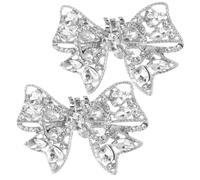 Operitacx 2piezas Clips De Gemas De Imitación Para Zapatos De Novia Decoración De Para Tacones