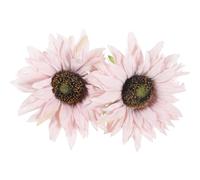 Operitacx 2piezas Clips para Cortinas Estilo Rústico con Flores de Girasol Unidades Sujeto Cortinas Decorativo para Salón Dormitorio y Oficina