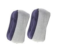 Operitacx 2piezas Cojines Inflables para Pies Flocados Reposapiés Portátiles para Viaje Avión Coche y Uso Exterior