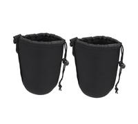 Operitacx 2piezas Estuche De Neopreno para Lentes De Cámara Cordón Bolsa Protectora para Lentes De Cámara DSLR para Viajar y Almacenamiento