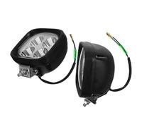 Operitacx 2piezas Focos de Trabajo LED para Montacargas, Lámparas Delanteras de Plástico Negro, Alta Potencia para Mejorar Seguridad y Eficiencia Laboral