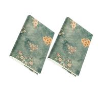 Operitacx 2piezas Funda De Tela Para Libros Reutilizable De Tela Cubierta Decorativa Para Cuadernos Y Diarios Para Amantes Lectura Y Estudiantes