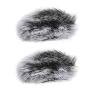 Operitacx 2piezas Fundas para Micrófono Protector Antiviento y Antisalpicaduras para Estudio Ktv y Escenario Material Suave y Silencioso Cubierta de Esponja Gris Negra