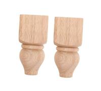 Operitacx 2piezas Patas de Mesa de Madera Hechas a Mano para Muebles Patas Aplicables para Bancos Mesitas de Noche y Mesas de Centro Decoración del Hogar