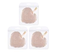 Operitacx 3 Almohadillas Desmaquillantes Faciales de Tejido Lavable Reutilizables Forma de Corazón para Limpieza y Cuidado del Rostro Femenino