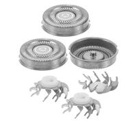 Operitacx 3 Juegos Cabezal de Afeitadora Eléctrica R con Metal, Corte | Malla Delicada, Cuchilla Interna Rotativa, Captura Óptima del Vello, Uso Estable y Duradero, Color Plata