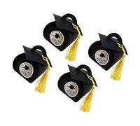 Operitacx 3 Juegos Caja De Dulces De Graduación Cajas De Graduación Paseo Decoración Decoración Graduacion Preciosa Caja De Dulces Caja De Borla Black 50 Uds * 3