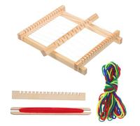 Operitacx 3 Juegos Telar de Madera para Kit de Manual Educativo con Máquina de Tejer Herramienta para Principiantes Creativo de Lana para Desarrollo de Coordinación y Paciencia