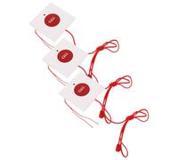 Operitacx 3 Piezas Botones de Emergencia Cordón Botones de Alerta Sos de Plástico Rojo Tirador Fácil y Respuesta Rápida para Mayores en Residencias y Salas de Hospital