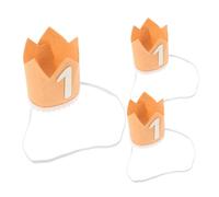 Operitacx 3 Piezas Coronas para Primera Fiesta Cumpleaños Gorros de Lentejuelas Cómodos y Reutilizables Accesorios para Fotos y Celebraciones Infantiles