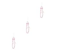 Operitacx 3 Piezas Correa de Teléfono Beaded Charm Móvil Cadena Decorativa Abalorios Accesorio Único y Compacto Llevar y Usar Cualquier Lugar