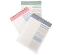Operitacx 3 Piezas Cuaderno Planificador Diario Lista Espiral Cuaderno De Cosas Para Hacer Bloc De Notas Semanal Organizador Bloc De Notas Compañero El Cuaderno Almohadilla De Nota Día Papel