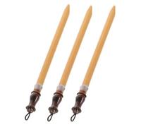 Operitacx 3 Piezas Pluma de Caligrafía Agarre Cómodo y Control Mejorado Hecha de Madera Natural para Principiantes Adecuado para Proyectos de y Caligrafía Japonesa