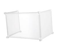 Operitacx 3 Piezas Protector de Escritorio Transparente Panel Divisor Plástico Estable y Práctico para Oficina Barrera Antisalpicaduras para Seguridad Mesa